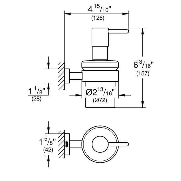 Набір аксесуарів 3в1 Grohe Essentials Cube (BF40511EC) BF40511EC фото