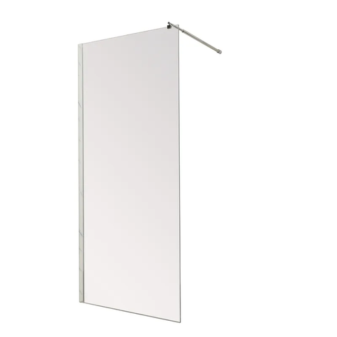 Душова перегородка Mixxus Premium FLAT SP01-140x200-TR Chrome Walk-In прозоре скло 8мм (MI6853) MI6853 фото