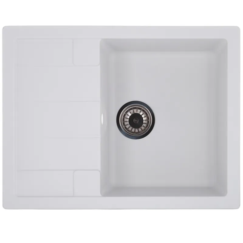 Мийка кухонна Zerix ZS-6550S-01 Біла (ZX4539) ZX4539 фото
