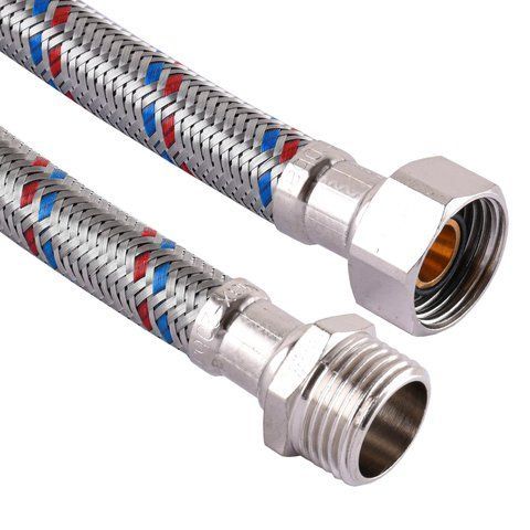 Шланг нержавіюча сталь SOLOMON 1/2&Prime;х1/2&Prime; ЗВ 0,2м HS31 000001119 фото