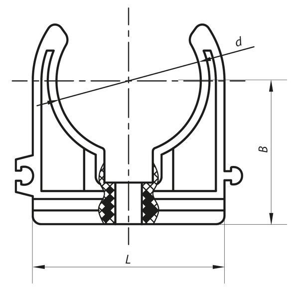 Кріплення для PPR труби 25 Koer K0075.PRO (KP0090) KP0090 фото