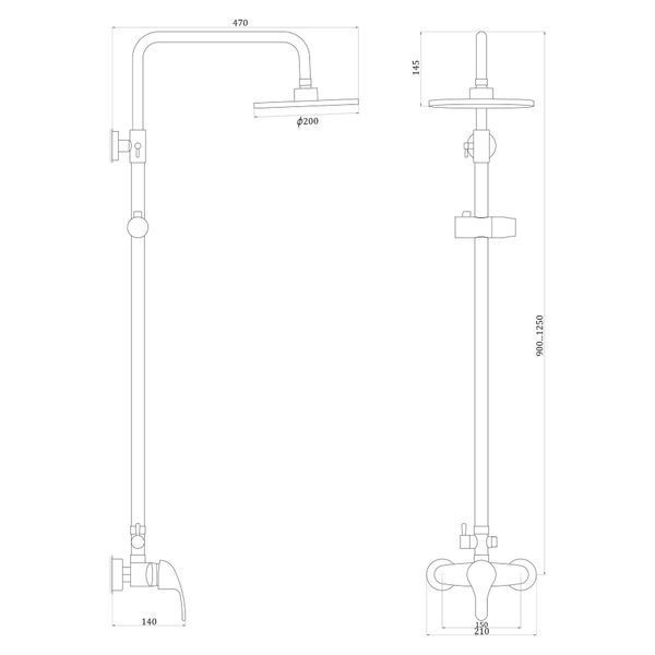 Душова система Globus Lux Solly GLSO-0044 000018476 фото