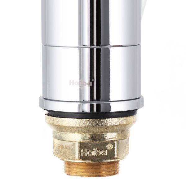 Змішувач для умивальника HAIBA MAGIC 555 (15 см) з синьою ручкою (HB0672) HB0672 фото