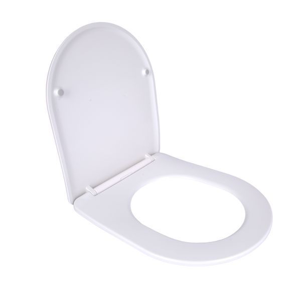 Сидіння для унітаза підлогового (Dove) 425&times;363&times;30 мм, White, з мікроліфтом, Slim Duroplast, Quick Release QT06228380BW3 Qtap SD00053462 фото