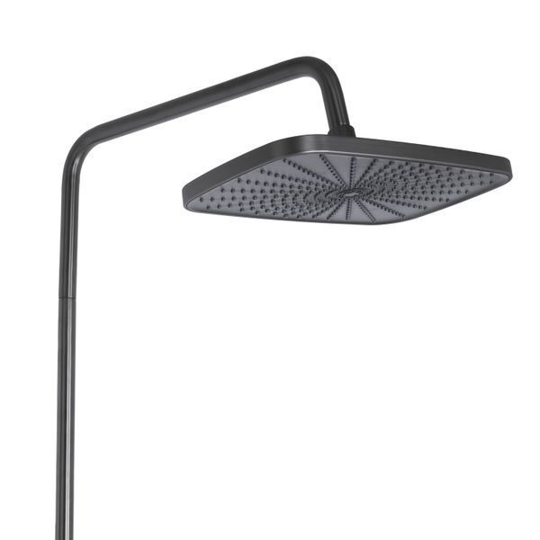 Душова система універсальна Qtap Gemini на три споживача (з виливом) QTGEM111GMB45688 Gunmetal Black PVD SD00051812 фото