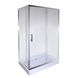Душова кабіна з низьким піддоном Mixxus HARD SCT01-100x90x198-TR CHROME прозоре скло 5мм (MI6909) MI6909 фото 1