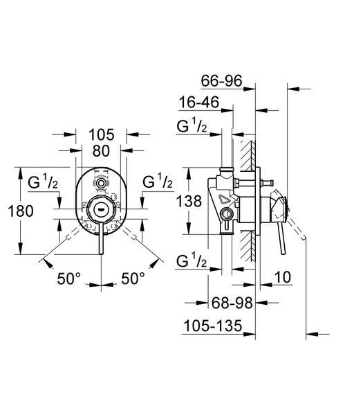 Змішувач для ванни Grohe BauClassic (29047000) 29047000 фото