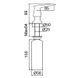Дозатор для мийного засобу врізний Zerix DIS-02 CHROME 300 мл (колір хром) (ZX5966) ZX5966 фото 2