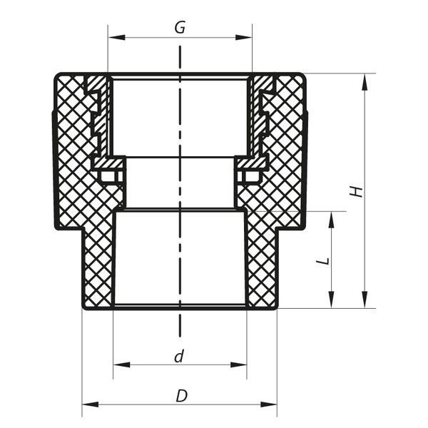 З'єднувальна муфта ВР 32x3/4F PPR Koer K0089.PRO (KP0107) KP0107 фото
