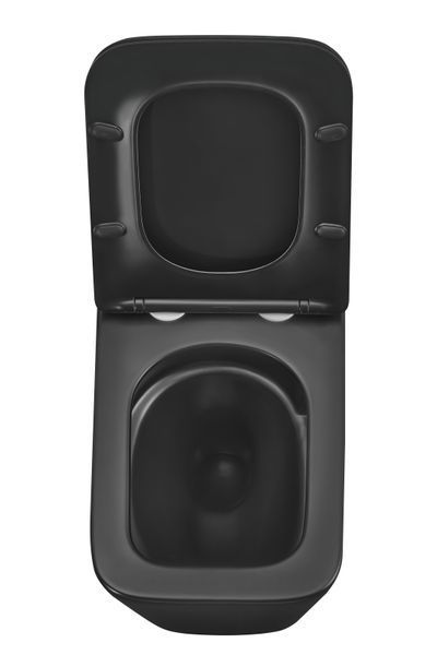 Унітаз підвісний Mixxus Premium QUADRO-0301-T3 BLACK 490х340х360mm, система змиву TORNADO 3.0 (MP6587) MP6587 фото