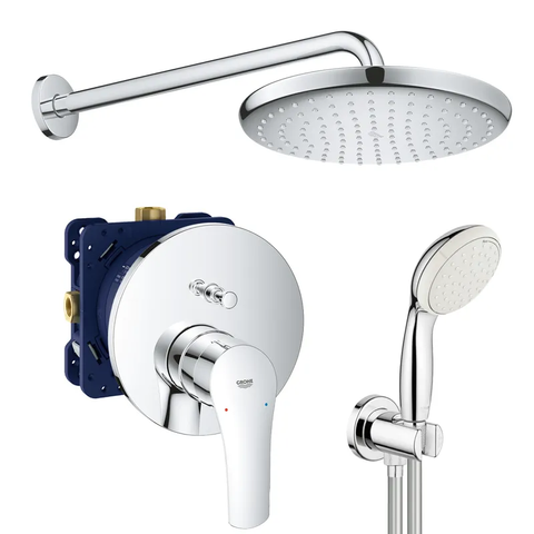 Душова система прихованого монтажу зі змішувачем Grohe Eurosmart New Tempesta 250 (UA26416SC3) UA26416SC3 фото