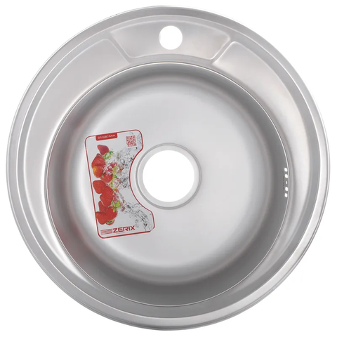 Мийка кухонна Zerix Z490-08-180MD (micro decor) (ZS0558) ZS0558 фото