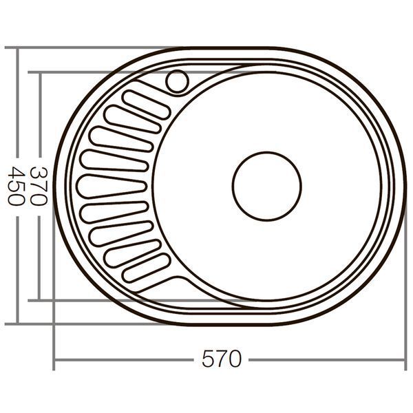Мийка кухонна Zerix Z5745-08-180D (decor) (ZX1593) ZX1593 фото