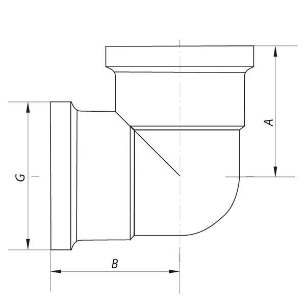 Кут 3/4'' ВВ Koer KF.L08F (KF0073) KF0073 фото