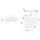 Душова кабіна з низьким піддоном MIXXUS LINES SCT01-90x90x198-TR CHROME прозоре скло 6мм NEW (в 2 ящ) (MI8370) MI8370 фото 3
