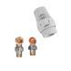Комплект для підключення радіатора Koer SET-23 - 1/2'' кутовий з термоголовкою, клікове кріплення (KR5284) KR5284 фото 5