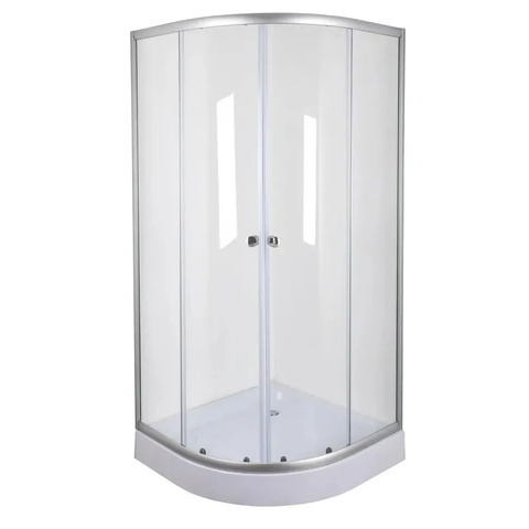 Душова кабіна без піддону Mixxus PLAIN SC01-90x90x185-TR CHROME прозоре скло 4мм (MI6899) MI6899 фото