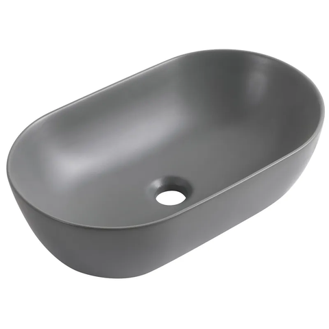 Раковина накладна Mixxus Premium ELLIPSE-0109 GRAY 500x300x140mm (MP6653) MP6653 фото