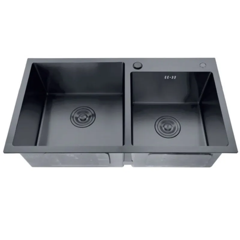 Мийка из нерж. сталі ZERIX ZH7843D-215 NANO-BLACK (3.0/0.8) (MX1594) MX1594 фото