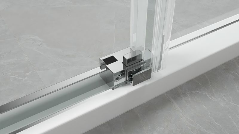 Душова кабіна без піддону Koer SR SC03-100x100x200-TR-01 прозоре скло Easy Clean 6мм, хром (KR5357) KR5357 фото