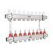 Колектор з витратомірами (нерж.) 1" х9 Icma № К073 SD00053737 фото 3