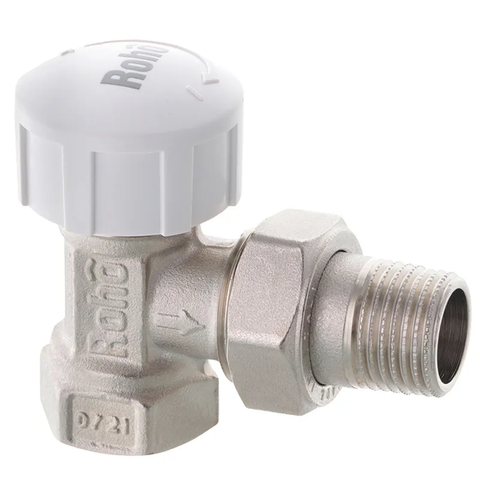 Кран радіаторний термостатичний Roho R5150-050 - 1/2" (М30х1,5) (кутовий) (RO0122) RO0122 фото