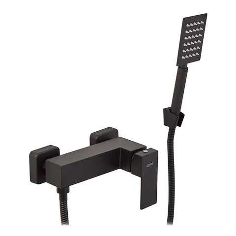 Змішувач для душу Zerix KUB-003 Black з нерж. сталі SUS304 (кол. чорний) (ZX4848) ZX4848 фото
