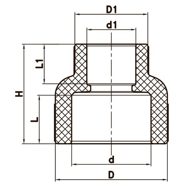 Муфта редукційна ВВ 32x25 PPR Koer K0034.PRO (KP0042) KP0042 фото