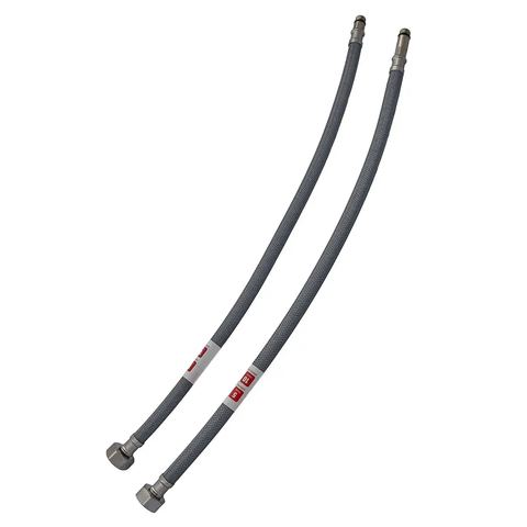 Гнучке підведення Zerix ZHN-02-F1/2"xM10-060 (нейлонове обплетення, гайки нерж) (пара) (ZX5158) ZX5158 фото