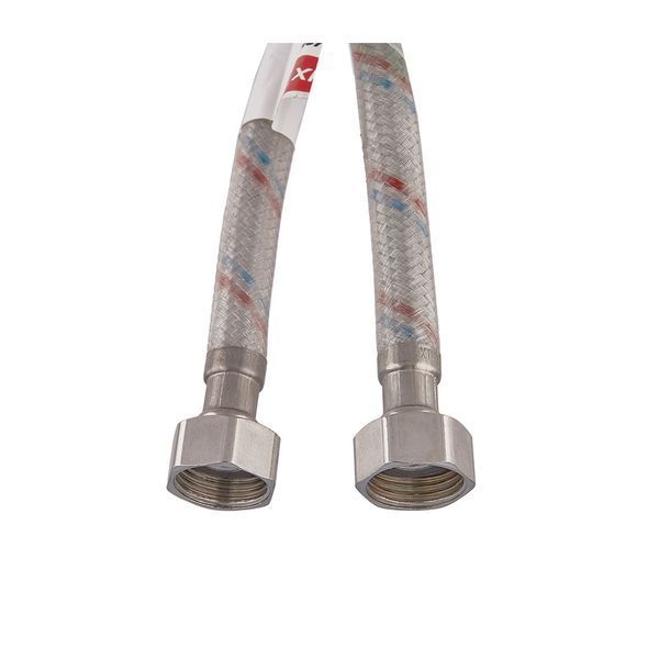Гнучкий шланг для підключення води гайка 1/2'' - гайка 1/2'' (150 см) (силик. оболонка) Zerix (ZX3014) ZX3014 фото