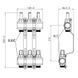 Колектор з витратомірами Thermo Alliance Forte 1" 3 виходи SF001W3 SD00039942 фото 2