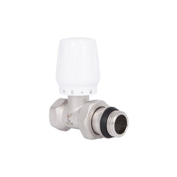 Кран радіаторний Thermo Alliance Base 1/2" ВЗ з антипротіканням прямий SD226W15 SD00035548 фото