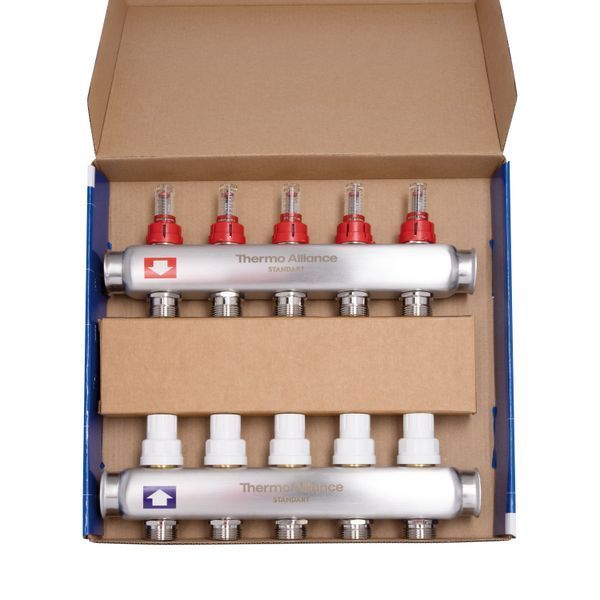 Колектор з витратомірами Thermo Alliance Standart 1" 5 виходи SD0045 SD00041504 фото