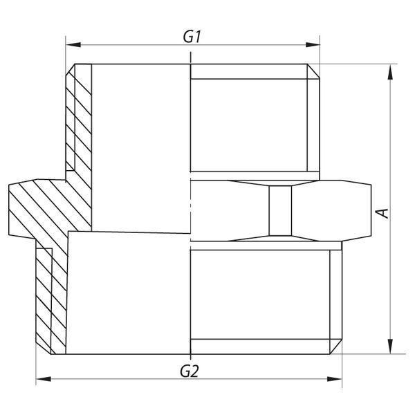 Ніпель редукційний 1-1 / 4 "x2" Koer KF.N1220 (KF0046) KF0046 фото