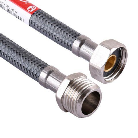 Шланг водяний TUCAI 1/2&Prime;х1/2&Prime; ЗВ 0,2м АНТИКОРОЗІЯ TAQ ACB MG-1212-200 204949 000009807 фото