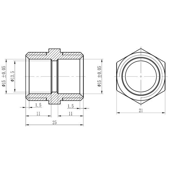 Муфта обтискна Thermo Alliance Forte 16х1/2" ЗР SF172W1615 SD00022050 фото