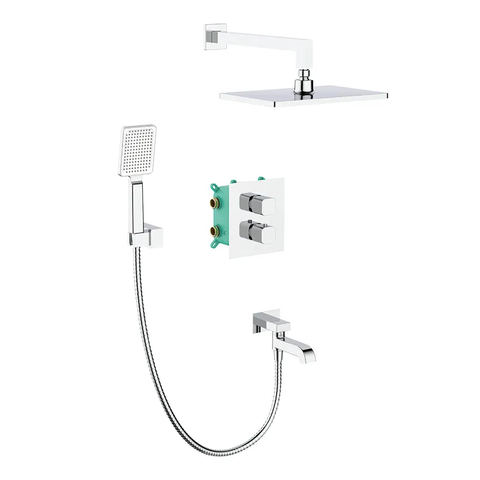 Вбудована душова система з термостатом Koer KB-67011-01 (Колір хром) (KR4726) KR4726 фото