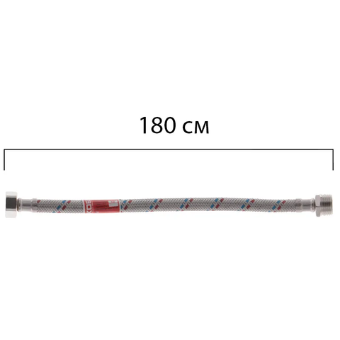 Гнучкий шланг для підключення води гайка 1/2'' - Штуцер 1/2'' (180 см) Koer (KR0270) KR0270 фото