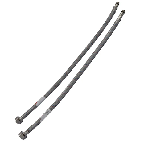 Гнучкі шланги для змішувача гайка 1/2'' - Штуцер M10 (100 см) 2 шт (силик. оболонка) Zerix (ZX3032) ZX3032 фото