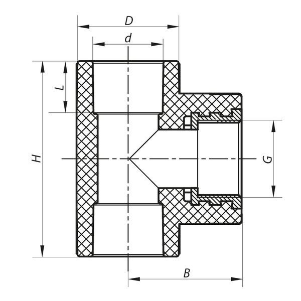 Трійник ВР 32x3/4F PPR Koer K0106.PRO (KP0126) KP0126 фото