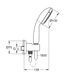 Душовий набір з тримачем для прихованого монтажу Grohe New Tempesta Classic (26406001) 26406001 фото 2