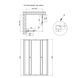 Душова кабіна Qtap Pisces CRM109-11SP5 90-105x90-105 см, скло Pear 5 мм без піддона SD00045272 фото 2