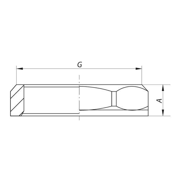 Контрольна гайка 3/4" Koer KF.K08 (KF0002) KF0002 фото