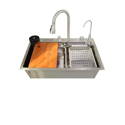 Мийка багатофункціональна Zerix ZH7546-SET-06.SUS304 DECOR з вбудованим змішувачем (ZX5682) ZX5682 фото