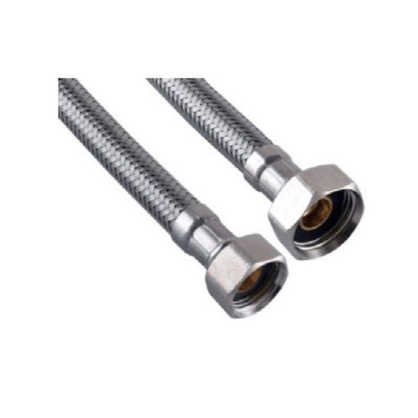 Гнучке підведення Zerix ZHN-02-FF1/2"-120 (нейлонове обплетення, гайки нерж) (ZX5143) ZX5143 фото