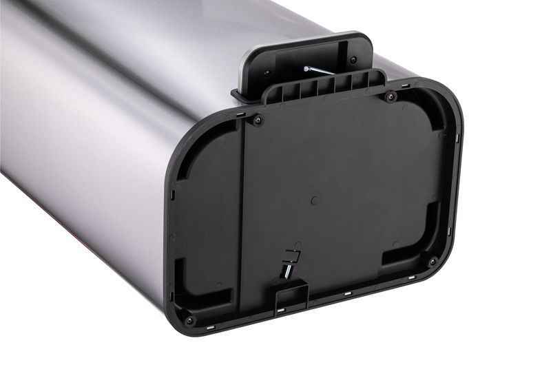 Відро для сміття з плавним закриттям прямокутне Mixxus Cubic-TC0112 SS Color 12л колір нержавійка (MI7089) MI7089 фото