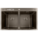 Мийка з нержавіючої сталі MIXXUS MH8350-DK NANO-BLACK (3.0/0.8) колір графіт (MI7053) MI7053 фото 1