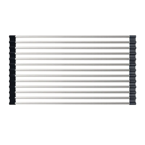 Килимок-сушарка для посуду Mixxus RAC-01.SUS BLACK на мийку з нерж. сталі SUS304 (MX1945) MX1945 фото
