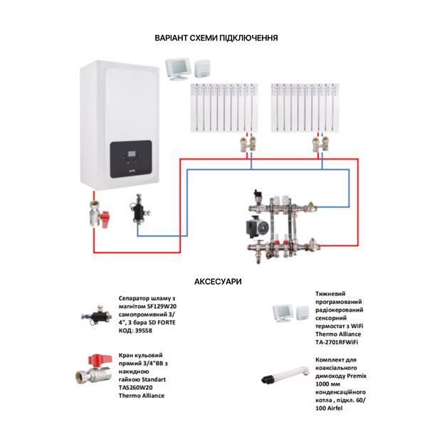 Котел газовый Airfel Optimum Premix 36 кВт SD00055269 фото